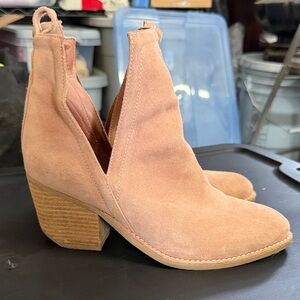 Jeffrey Campbell Tan Suede Heeled Boots